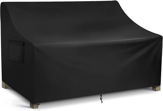 WLEAFJ Patio Sofa Cover Waterproof, 4-Seater Outdoor Sofa Cover, Heavy Duty by WLEAFJ