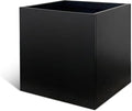 Galvanized Steel Black Planter Box Square 28 in Metal Large Planter Box Outdoor by GZGNEEVL
