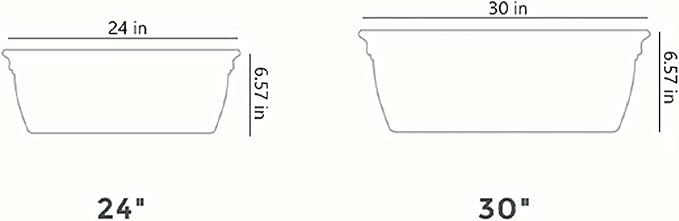 The HC Companies 24" Eclipse PlasticWindow Box 7.76"x24"x6.57" in White Color - Image 8