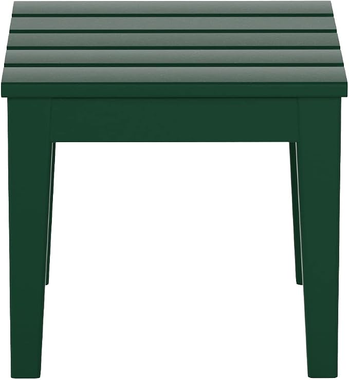 WestinTrends Ashore Outdoor Patio Modern Adirondack Side Table, Dark Green by WestinTrends