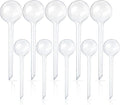 10 Pcs Clear Plant Watering Globes, Plastic Self-Watering Bulbs, Flower by -PlantWateringGlobes-