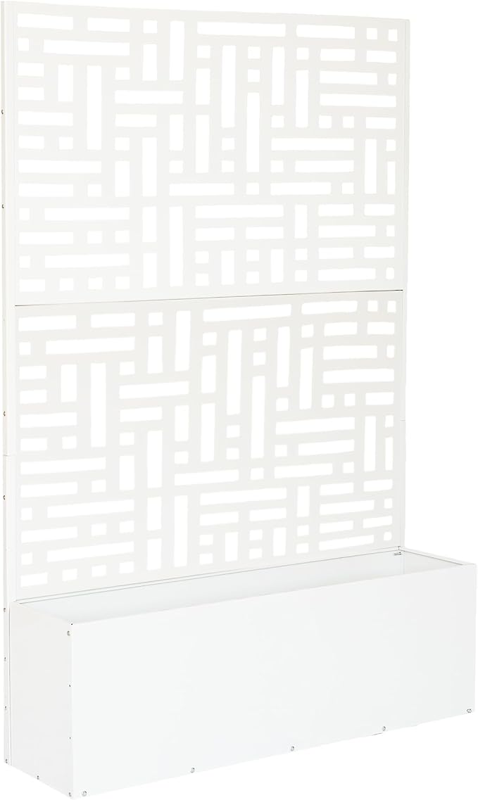Oakland Living 6 ft. X 4 ft. White Freestanding Metal Privacy Screen Room by Oakland+Living