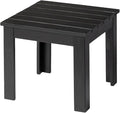 VINGLI Outdoor Adirondack Side Table, Patio Side Table Conversation End Table by VINGLI
