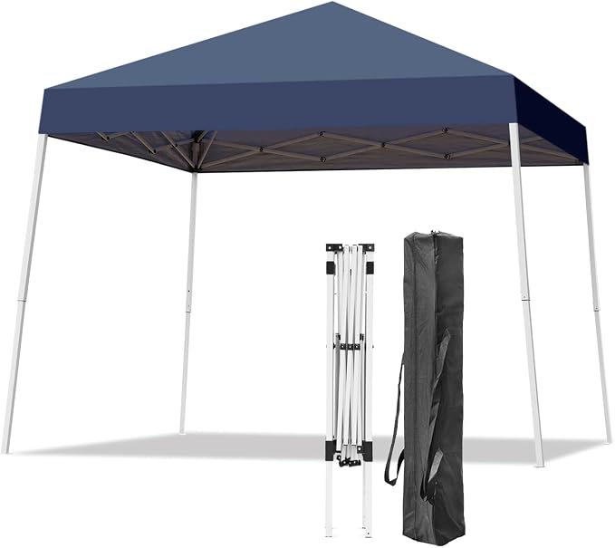 Canopy Tent, 10X10 FT Pop Up Canopy Outdoor Instant Tent Slant Legs by Oneofics