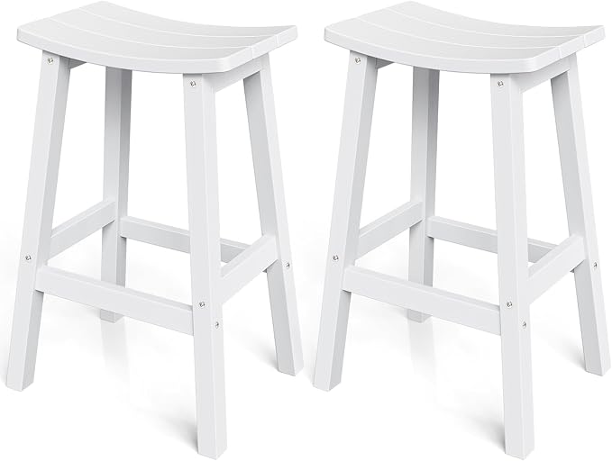 Outdoor Bar Stools Set of 2, Waterproof Barstools, by Stoog
