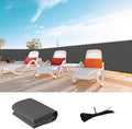 LOVE STORY Custom Size 3.3'x27' Dark Grey Balcony Privacy Screen, UV Block by LOVESTORY