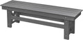 HDPE Outdoor Bench, Poly Lumber Adirondack Benches, Fade-Resistant HDPE Garden by SeeHill
