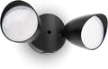 LUTEC 6222B-D2D 3500 Lumen 32 Watt Dusk to Dawn Dual-Head Flood Light Outdoor by LUTEC