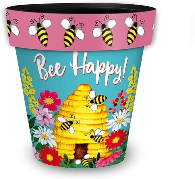 Briarwood Lane Bee Happy Beehive Small Planter - Image 4