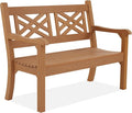 Psilvam 49''W All-Weather Poly Lumber Outdoor Bench – 2- Person Garden Bench by PsilvamGardenFurniture