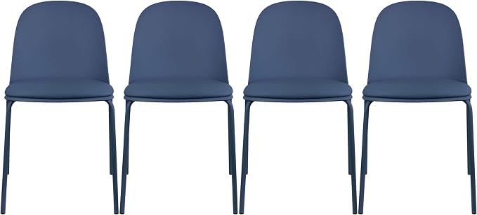 2xhome Parent Modern Stackable Armless Dining Chair | Plastic Shell Seat by 2xhome