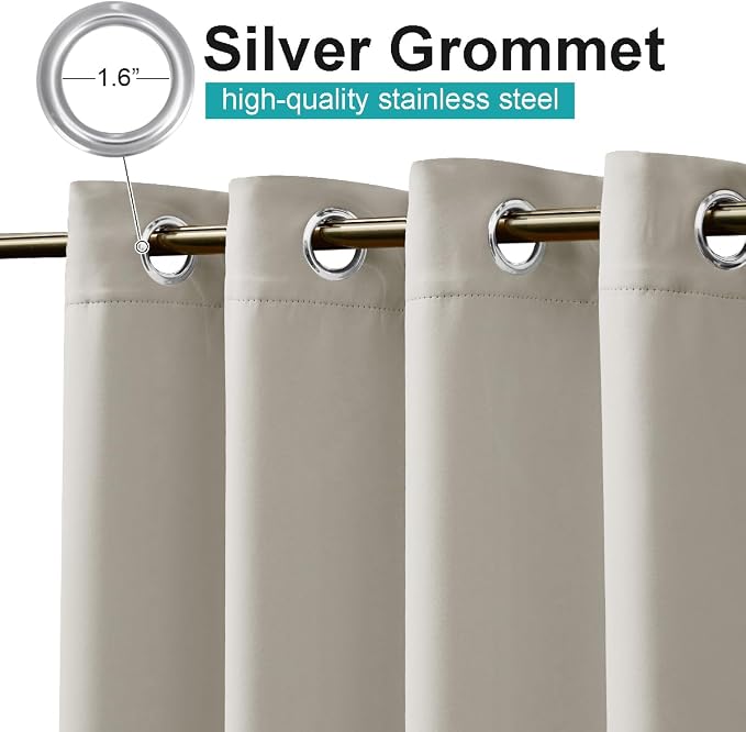 NICETOWN 2 Panels Indoor & Outdoor Curtains - Image 3