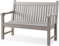 Psilvam Garden Bench, 2-Person Poly Lumber Patio Bench, All-Weather Outdoor by PsilvamGardenFurniture