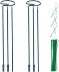 2 Pack Plant Support Stakes, Three Sizes Plant Support Rings by Numyew