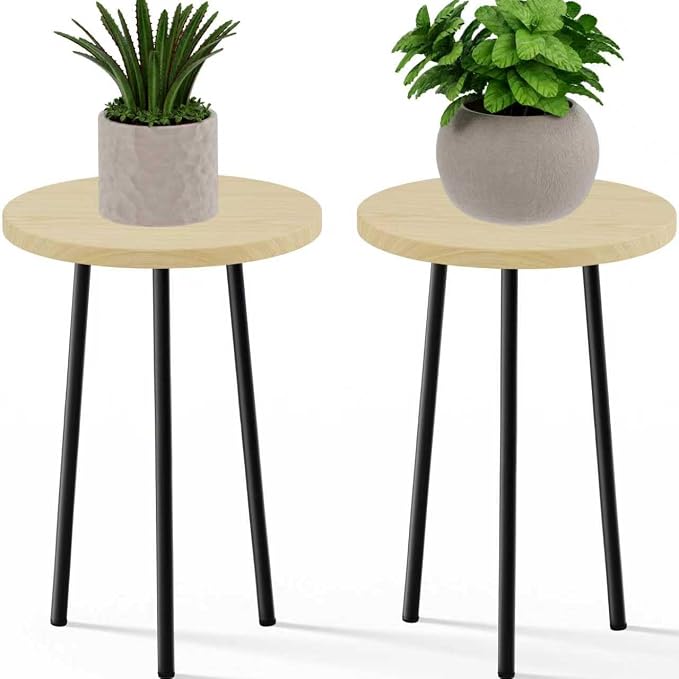 Plant Stand Indoor Outdoor: 2 Pack Indoor Plant Stand 20'' Convertible by SAKSUNFORYOU