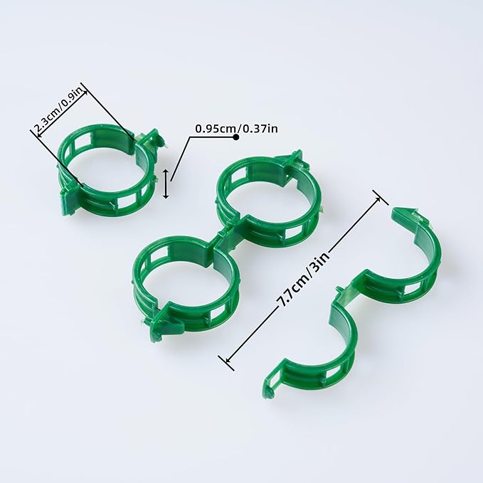 300 Pcs Plant Support Clips, Plastic Clips - Image 2