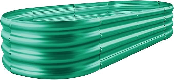 Land Guard Green Raised Bed, 6×3 ft Elevated Planter Box, Raised Beds by LandGuard