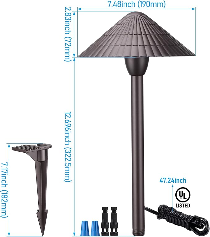 LEONLITE 12-Pack 5CCT LED Low Voltage Landscape Lights, 3W Cast-Aluminum 12-24V - Image 7