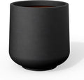 Kante 8.2" Dia Round Concrete Planter, Outdoor Indoor Large Plant Pots by Kante