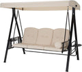 U-MAX 3-Seat Outdoor Patio Swing Chair, Swing Glider by U-MAX