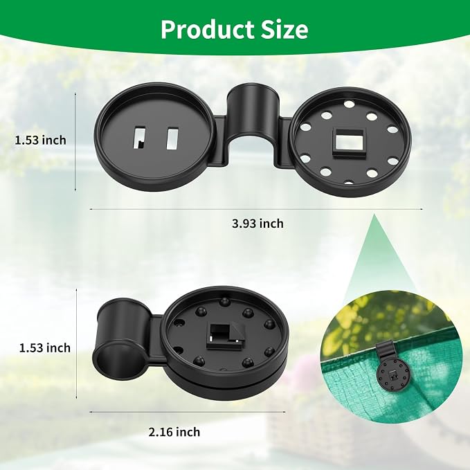 Heavy Duty Round Shade Cloth Clips 100Pcs - Image 2