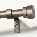 Retro Silver Curtain Rods for Windows 66 to 120 Inches Adjustable Length Heavy by Unknown