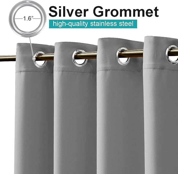 NICETOWN Outdoor Curtain for Patio Waterproof W100 x L84, 1 Piece - Image 2