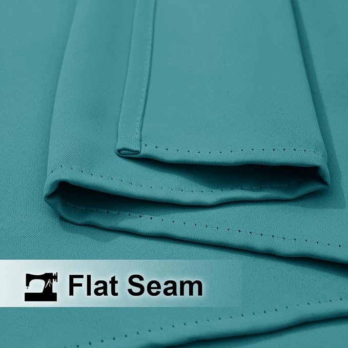 NICETOWN Peacock Teal Outdoor Curtains - Image 5