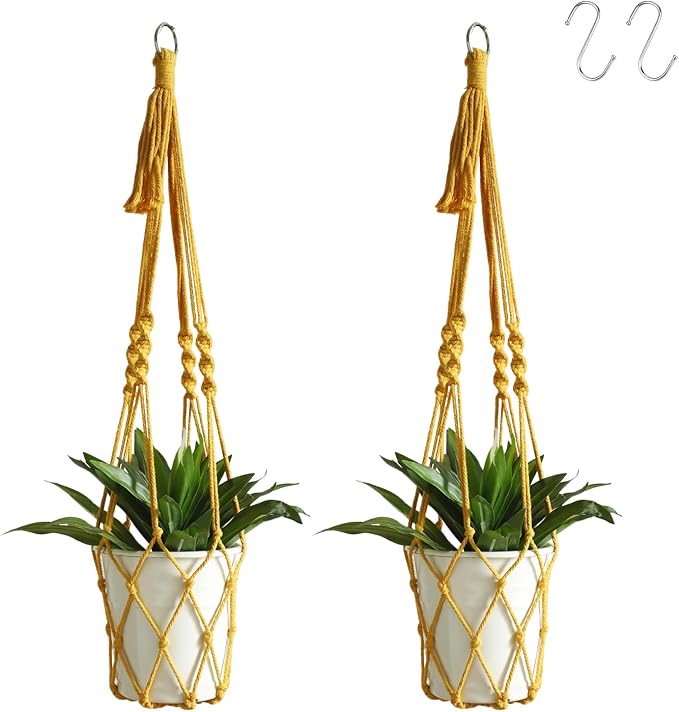 Artilady Boho Macrame Plant Hangers by Artilady