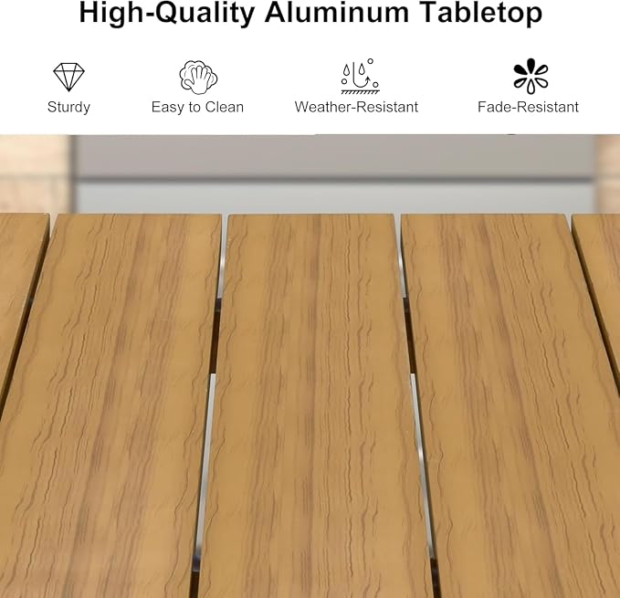 PURPLE LEAF 13 Pieces Oversized Patio Dining Set - Image 6