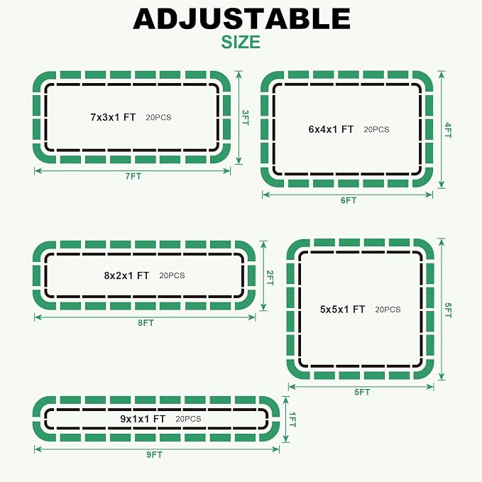 1MORE Raised Garden Bed -8X2X1 Galvanized Planter Box - Image 7