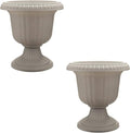 Southern Patio 2 Pack Utopian Urn Planter, Large 14 Inch Outdoor Pot, by SouthernPatio
