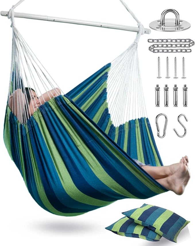 XXL Hammock Chair Hanging Rope Swing by Lulladle