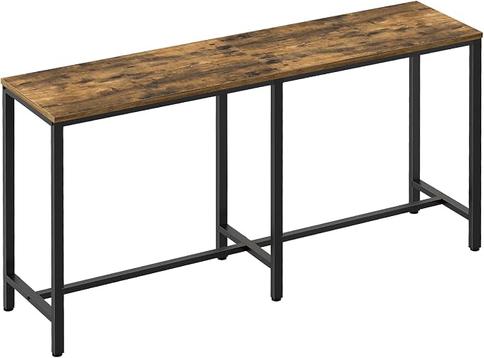 63" Long Bar Table, Counter Bar Height Table, High Top Table, Rectangular Bar by Yatiney