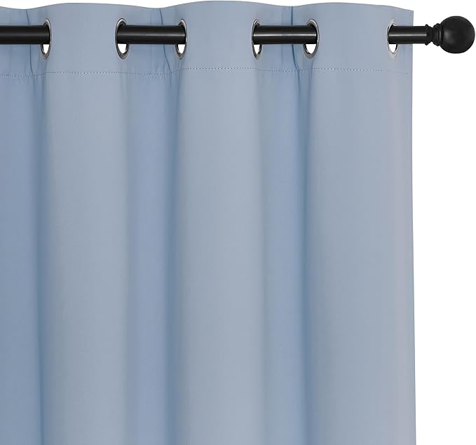 NICETOWN Vintage Blue Blackout Curtain - Image 7