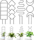 4 Pack Trellis for Indoor Climbing Plant, Small Metal Outdoor Garden Trellis by Unknown