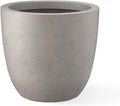 Kante 18 Inch Dia Round Concrete Planter, Indoor Outdoor Large Plant Pot by Kante