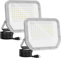 2 Pack Super Bright 6500k 10000lm LED Flood Lights Outdoor, 100w Led Outside by ELEKICO