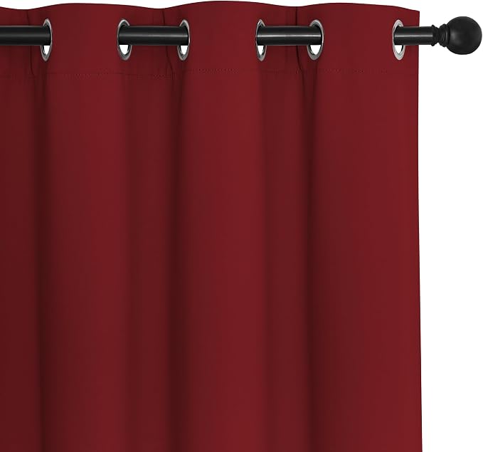 NICETOWN Room Divider Curtain 132 Inches Long, Wide Blackout Sliding Door - Image 7