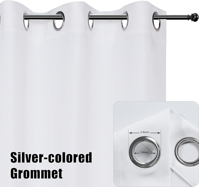 BONZER Outdoor Curtains for Patio Waterproof Thick Privacy Wide Grommet Light - Image 2