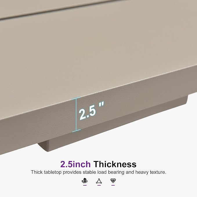 PURPLE LEAF Outdoor Dining Set for 8 All-Weather 9 Piece Patio Aluminium Dining - Image 5