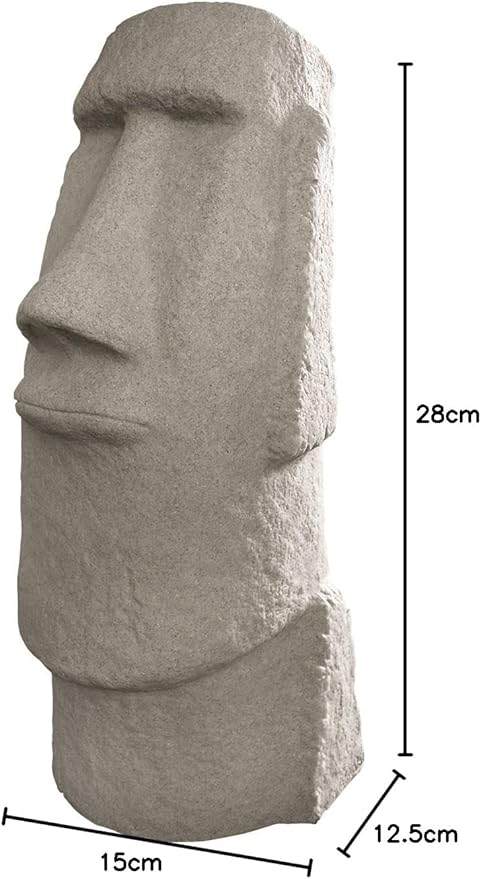 EMSCO Group Easter Island Head Statue – Natural Granite Appearance – Made of - Image 5