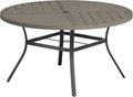 VICLLAX Round Patio Table with Adjustable Umbrella Hole by HOME