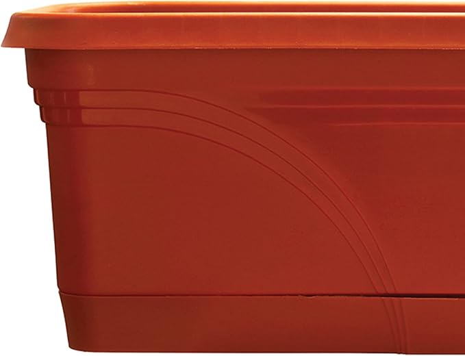 Southern Patio 36 in Medallion Hanging Windowsill Garden Box Planter, Terracotta - Image 2