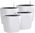KINJOEK 4 Packs 7 Inch Self Watering Planter by KINJOEK