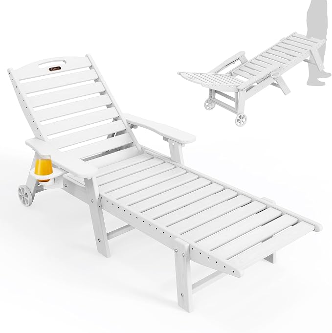 Ciokea Lounge Chair Outdoor, Oversized Chaise Lounge Chair by CIOKEA