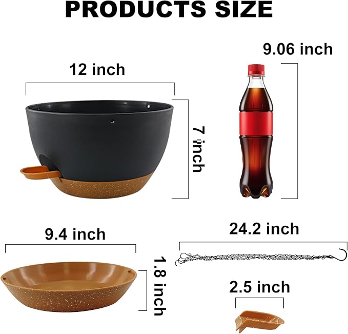 12 inch Hanging Planters for Indoor Plants, 2 Pack Self-Watering Hanging - Image 3