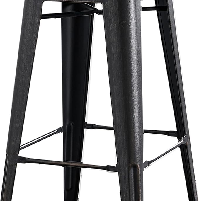 AC Pacific 30” Metal Barstool Set of 4 – Country Rustic Style - Image 7