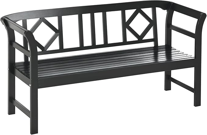 Outsunny Wooden Patio Bench, Outdoor Garden Bench by Outsunny