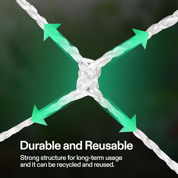 VIVOSUN Heavy-duty Polyester Plant Trellis Netting 5 x 15ft, 1 Pack - Image 3